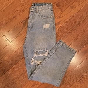 PLT Light Wash Mom Jeans